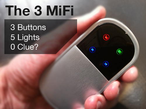 The 3 MiFi: 5 lights, 3 buttons, 0 clue?